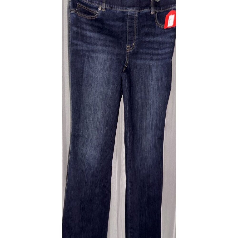Spanx Womens Flare Jeans Midnight Shade XL - Picture 2 of 8